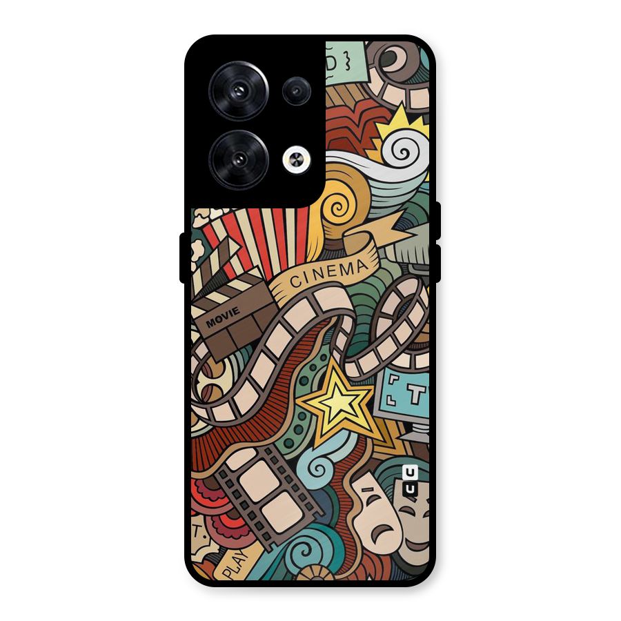 Cinematic Design Metal Back Case for Oppo Reno8 5G