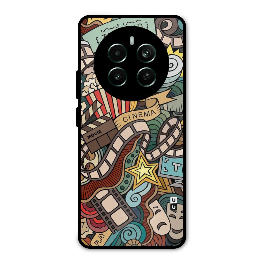 Cinematic Design Metal Back Case for Realme 12 Plus