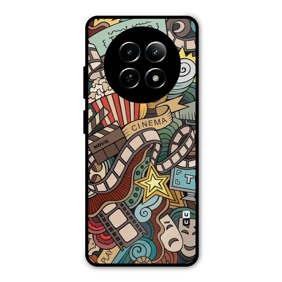 Cinematic Design Metal Back Case for Realme Narzo 70x 5G