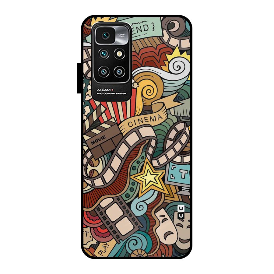 Cinematic Design Metal Back Case for Redmi 10 Prime