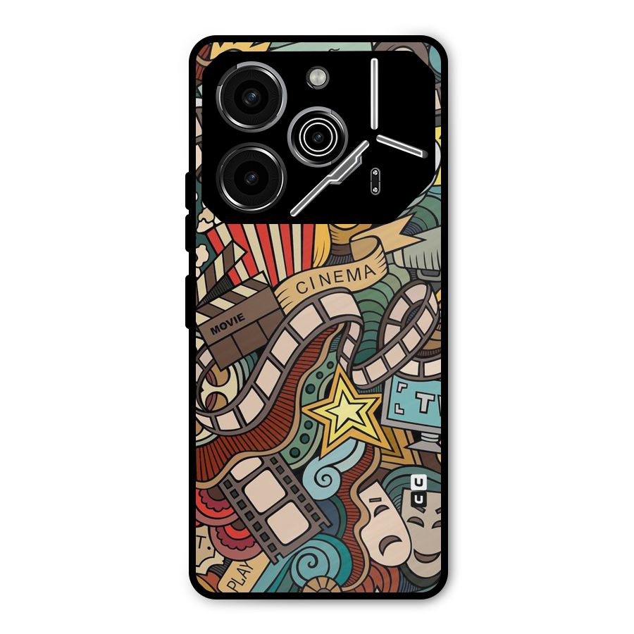 Cinematic Design Metal Back Case for Tecno Pova 6 Pro