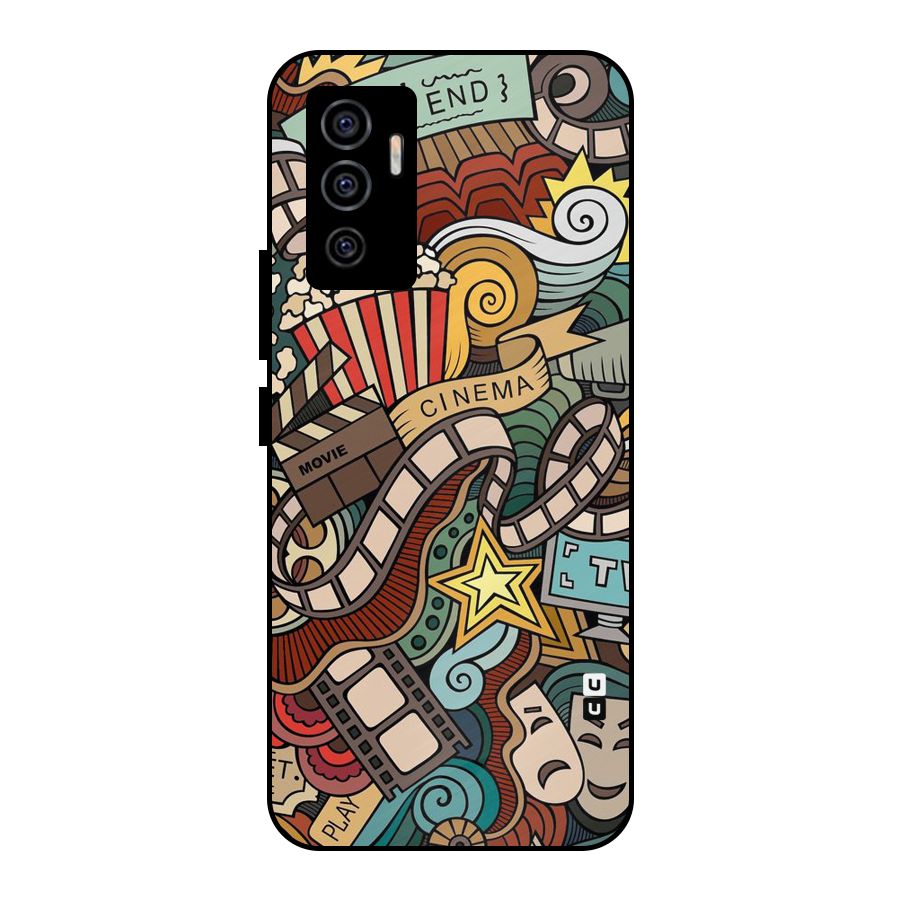 Cinematic Design Metal Back Case for Vivo V23e