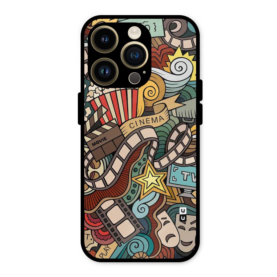 Cinematic Design Metal Back Case for iPhone 14 Pro