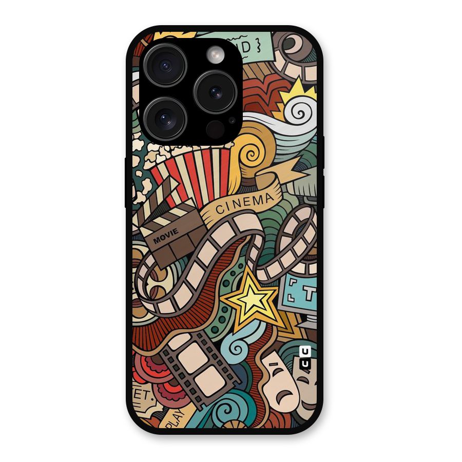 Cinematic Design Metal Back Case for iPhone 15 Pro