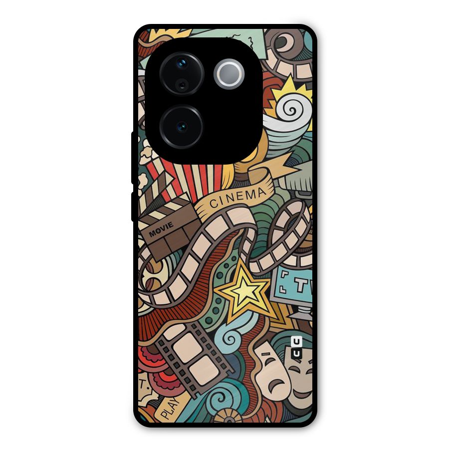 Cinematic Design Metal Back Case for iQOO Z9s Pro