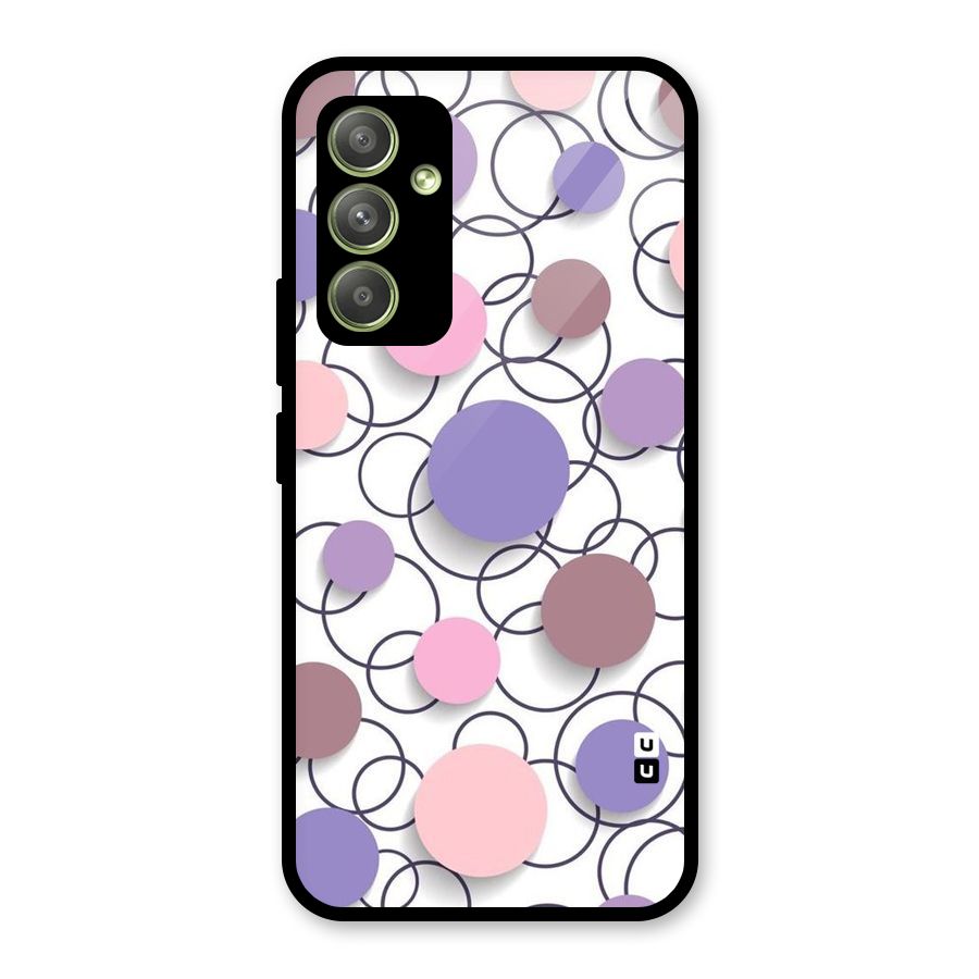 Circles And More Glass Back Case for Galaxy A54