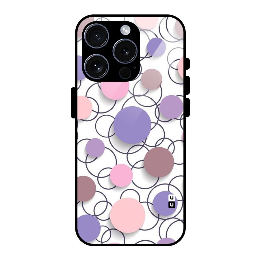 Circles And More Glass Back Case for iPhone 15 Pro