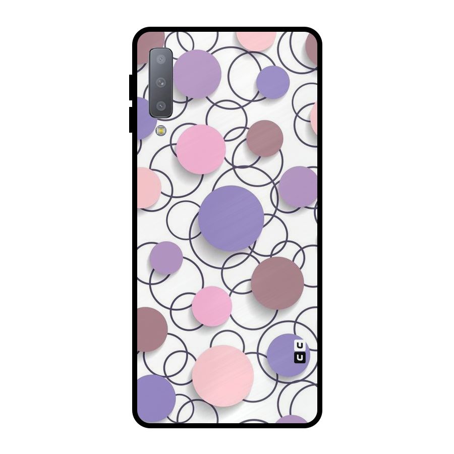 Circles And More Metal Back Case for Galaxy A7 (2018)