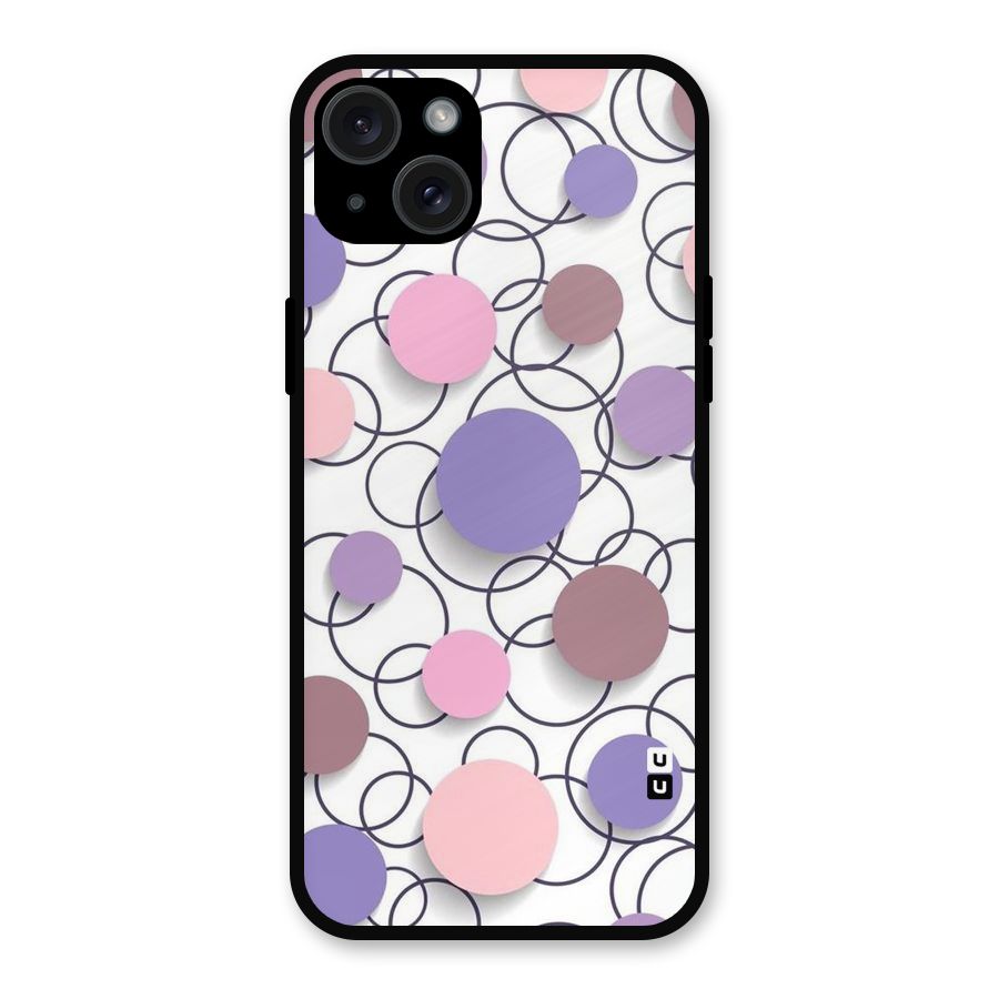 Circles And More Metal Back Case for iPhone 15 Plus