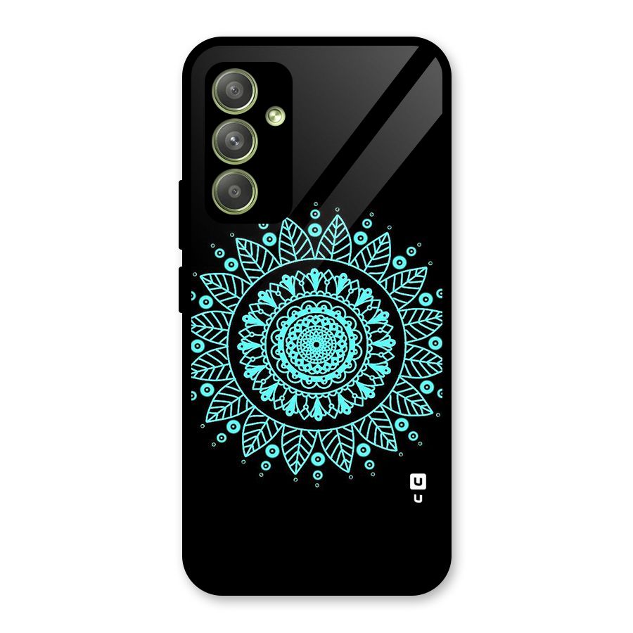 Circles Pattern Art Glass Back Case for Galaxy A54