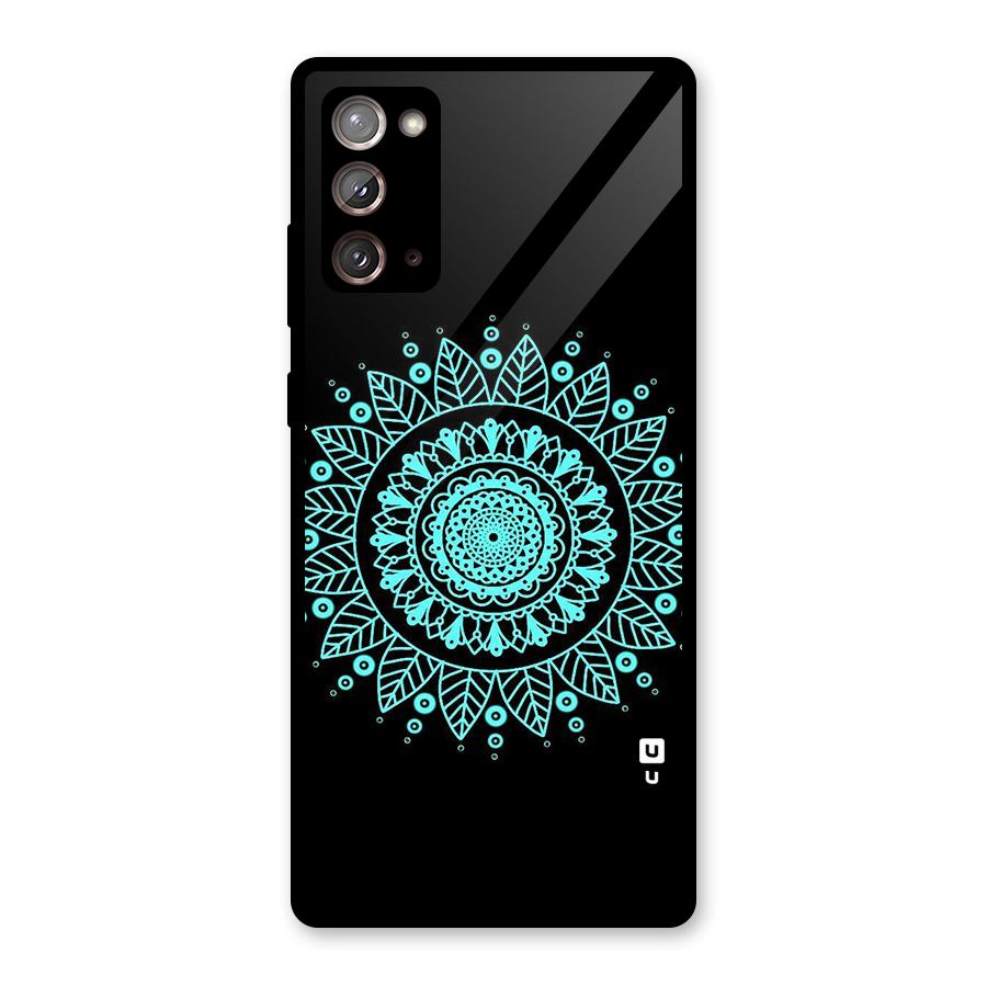 Circles Pattern Art Glass Back Case for Galaxy Note 20