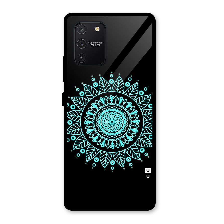 Circles Pattern Art Glass Back Case for Galaxy S10 Lite