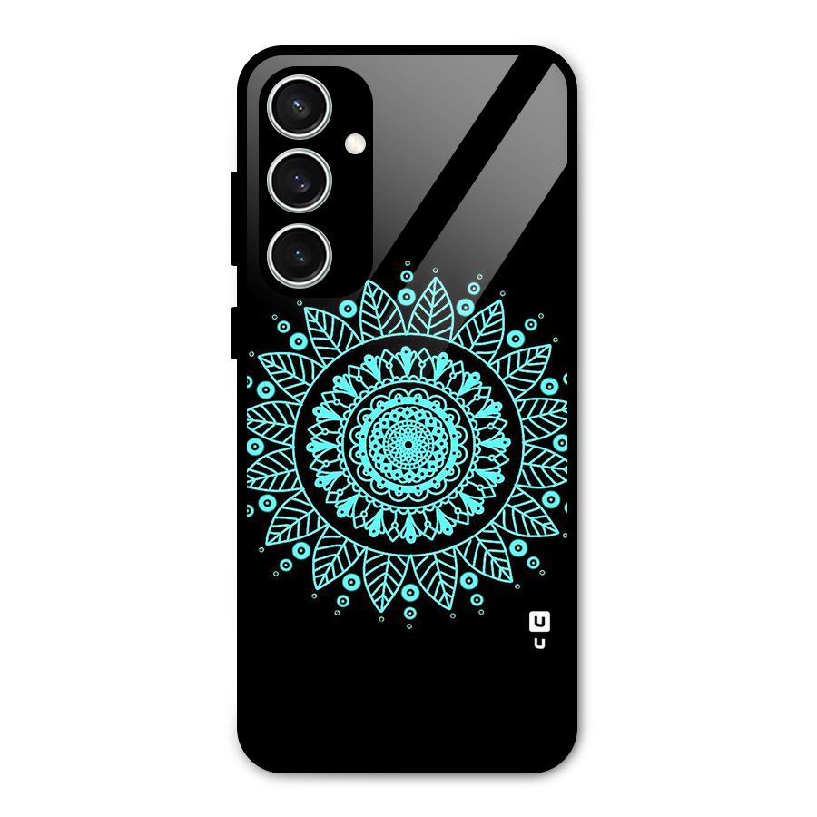 Circles Pattern Art Glass Back Case for Galaxy S23 FE