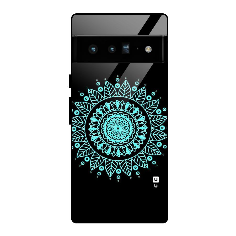 Circles Pattern Art Glass Back Case for Google Pixel 6 Pro