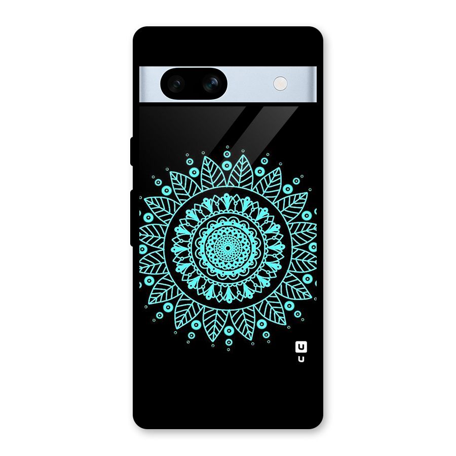 Circles Pattern Art Glass Back Case for Google Pixel 7a