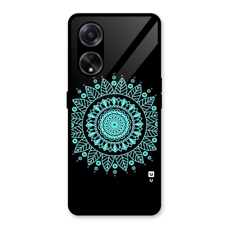 Circles Pattern Art Glass Back Case for Oppo F23