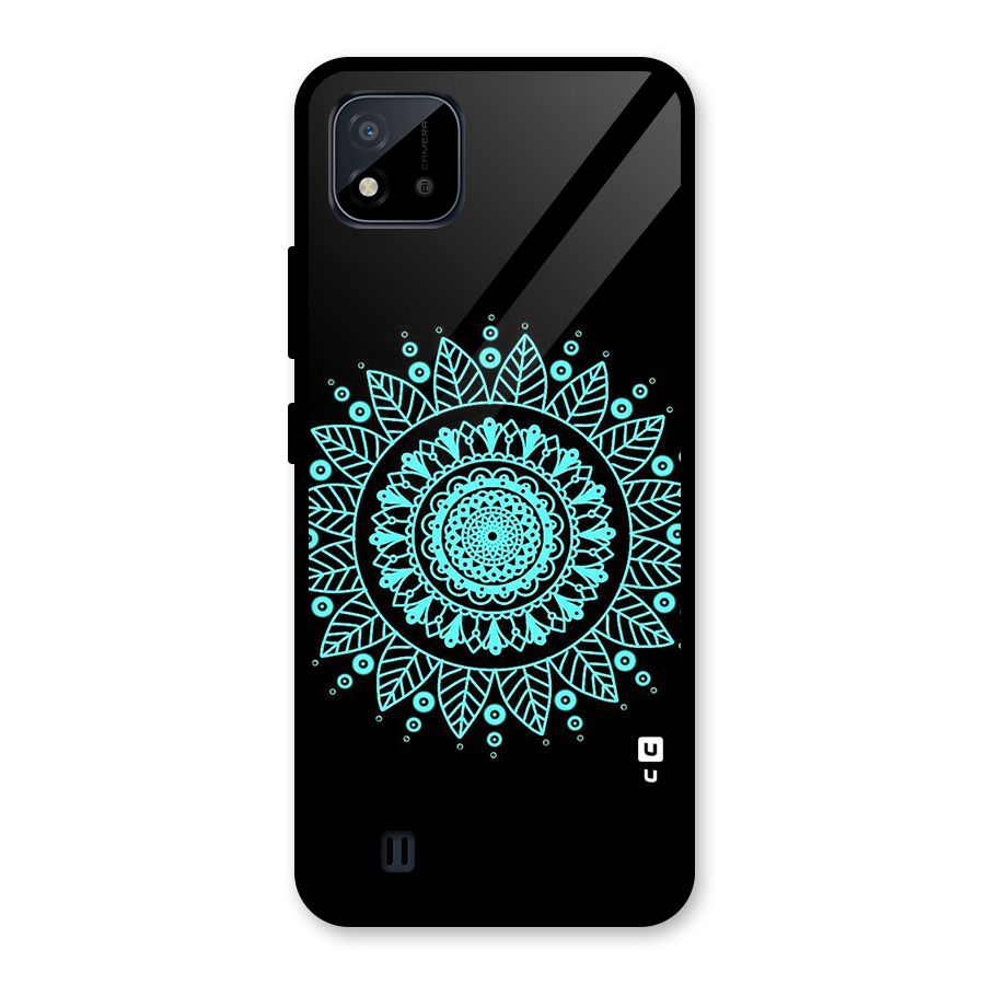 Circles Pattern Art Glass Back Case for Realme C11 2021