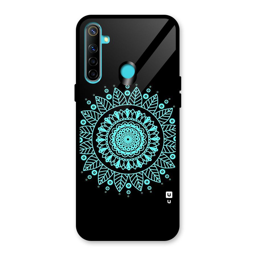 Circles Pattern Art Glass Back Case for Realme Narzo 10
