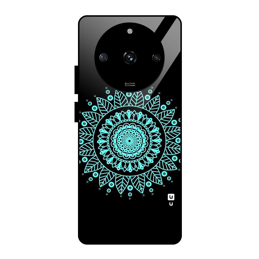 Circles Pattern Art Glass Back Case for Realme Narzo 60 5G