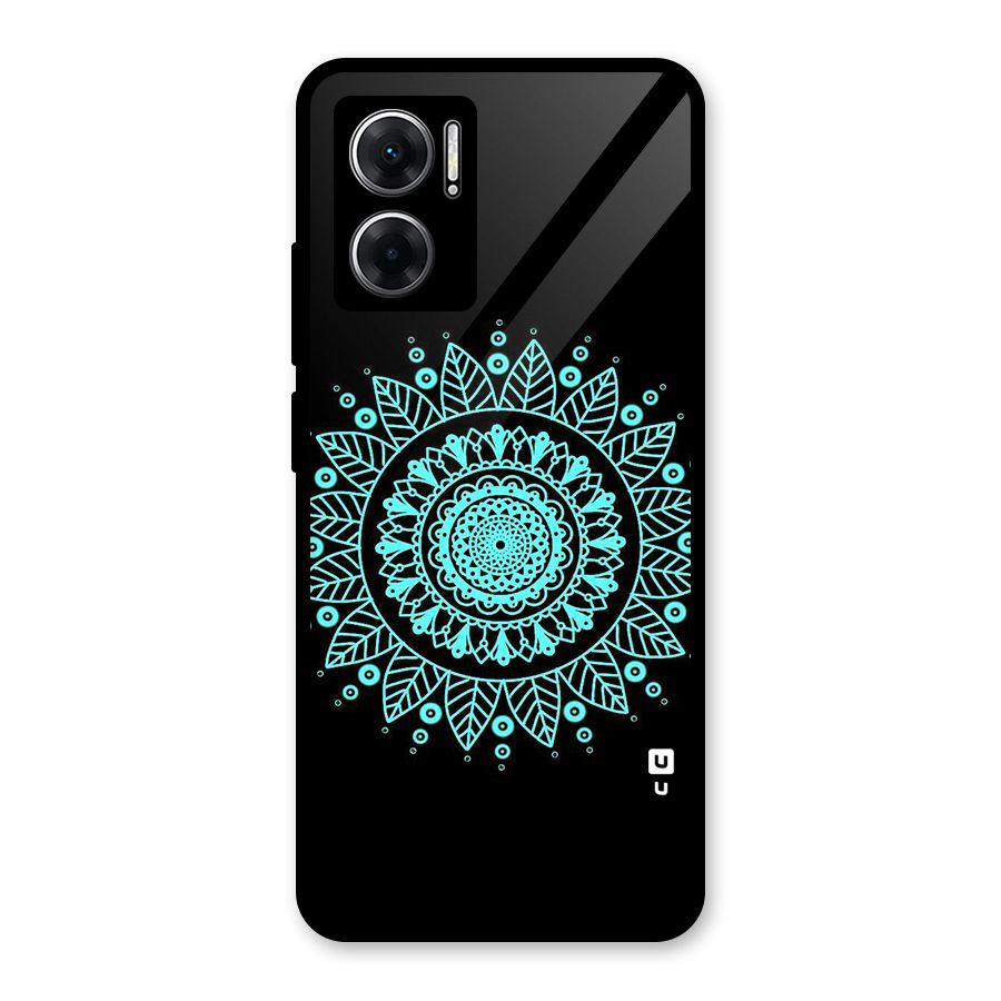 Circles Pattern Art Glass Back Case for Redmi 11 Prime 5G