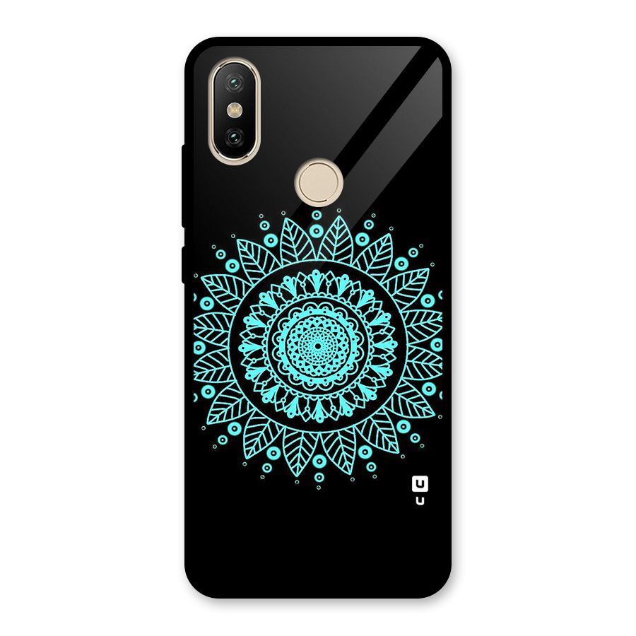 Circles Pattern Art Glass Back Case for Redmi A2