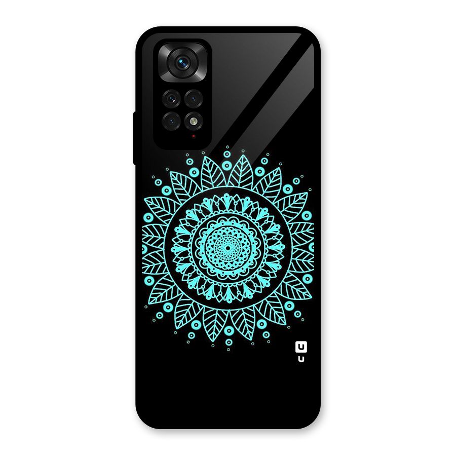 Circles Pattern Art Glass Back Case for Redmi Note 11S