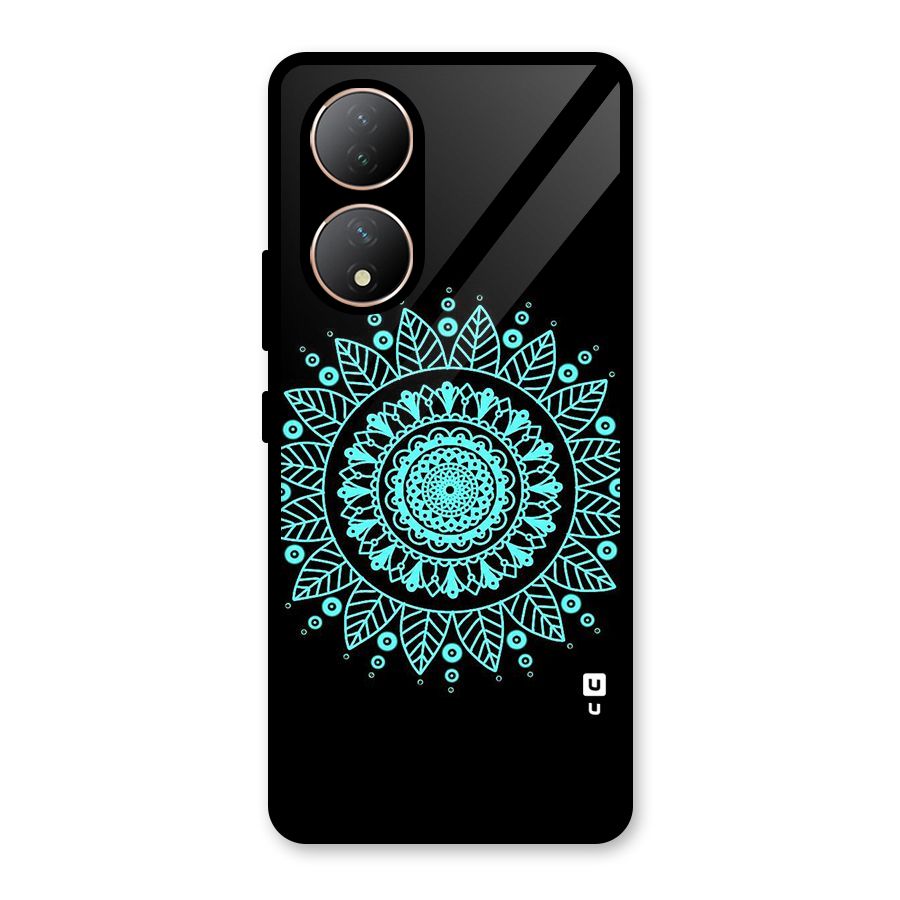 Circles Pattern Art Glass Back Case for Vivo T2