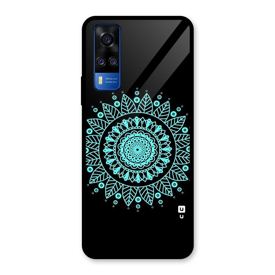 Circles Pattern Art Glass Back Case for Vivo Y31