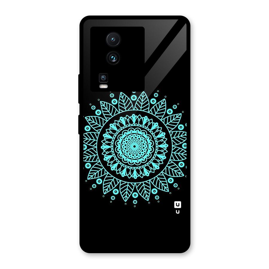 Circles Pattern Art Glass Back Case for Vivo iQOO Neo 7 Pro