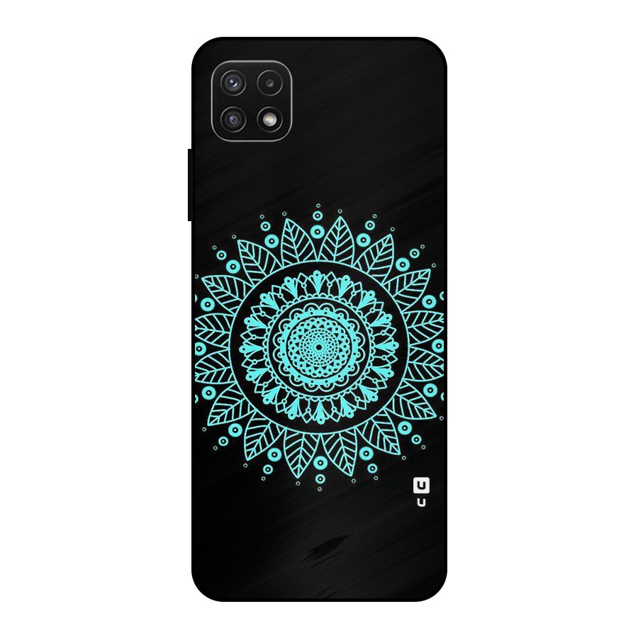 Circles Pattern Art Metal Back Case for Galaxy A22 5G