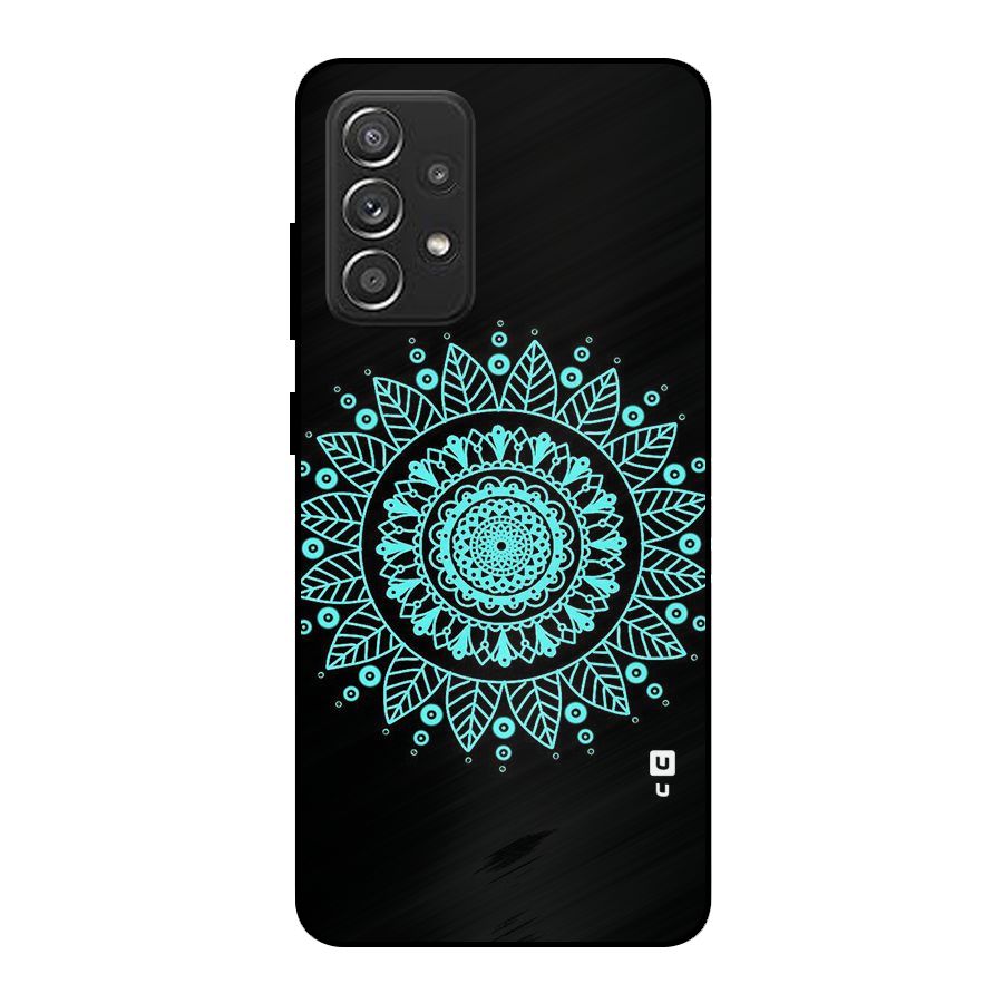 Circles Pattern Art Metal Back Case for Galaxy A52