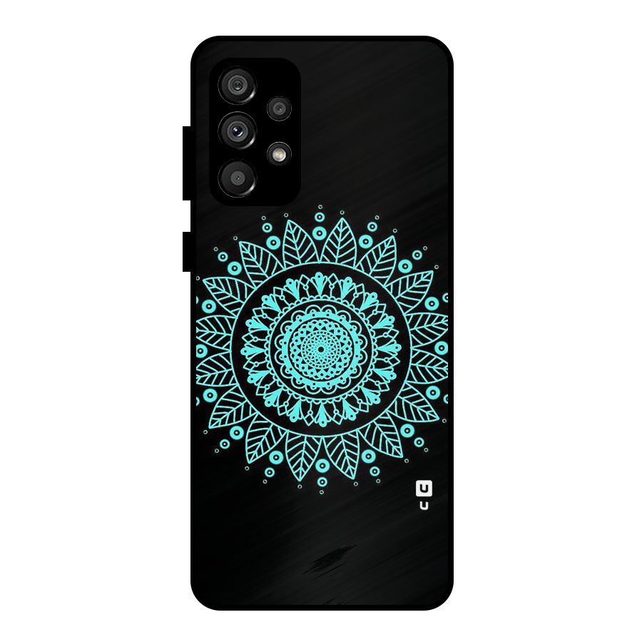Circles Pattern Art Metal Back Case for Galaxy A73 5G