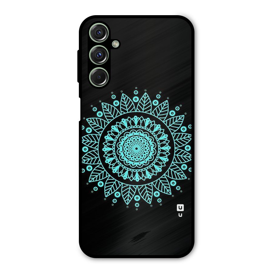 Circles Pattern Art Metal Back Case for Galaxy F34