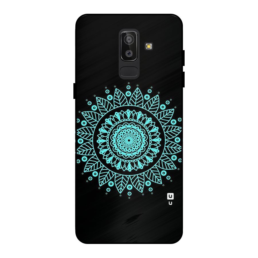 Circles Pattern Art Metal Back Case for Galaxy J8
