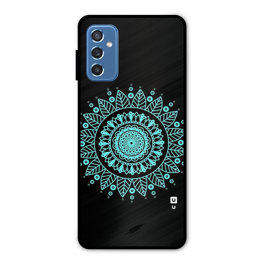 Circles Pattern Art Metal Back Case for Galaxy M52 5G