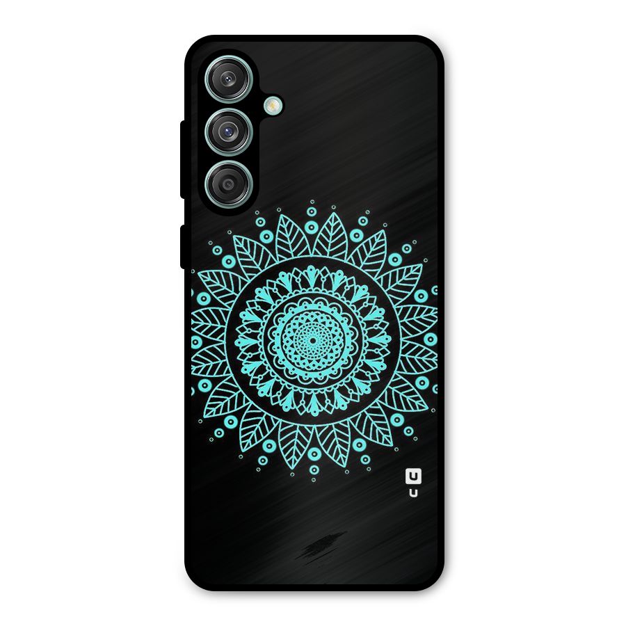 Circles Pattern Art Metal Back Case for Galaxy M55 5G