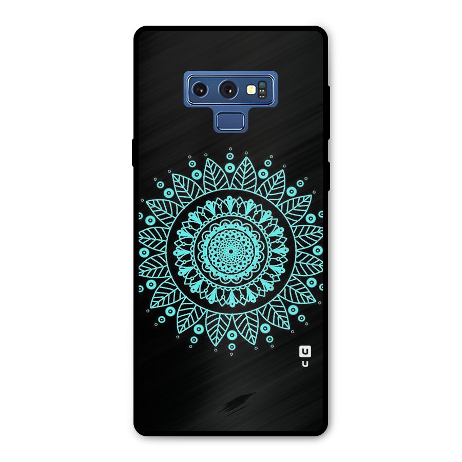 Circles Pattern Art Metal Back Case for Galaxy Note 9