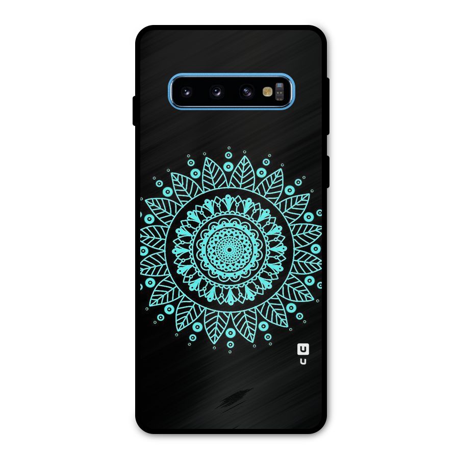 Circles Pattern Art Metal Back Case for Galaxy S10