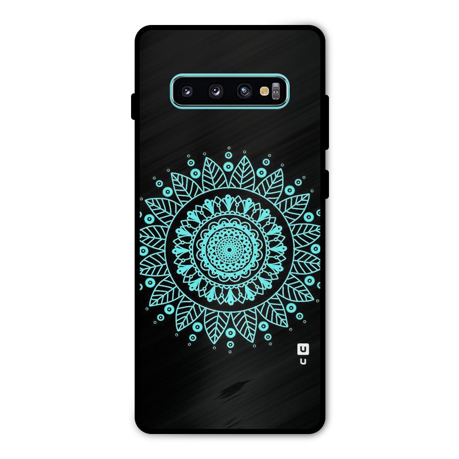 Circles Pattern Art Metal Back Case for Galaxy S10 Plus