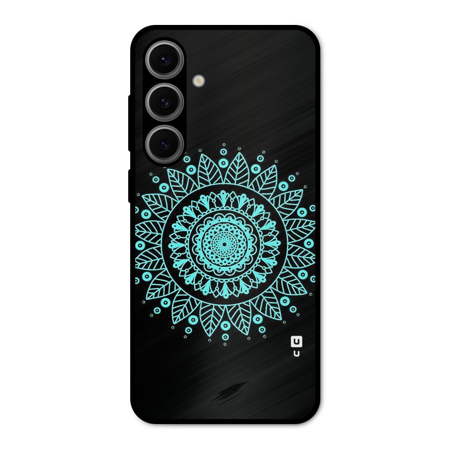 Circles Pattern Art Metal Back Case for Galaxy S24 FE