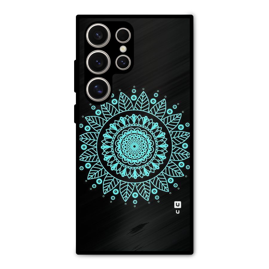 Circles Pattern Art Metal Back Case for Galaxy S24 Ultra
