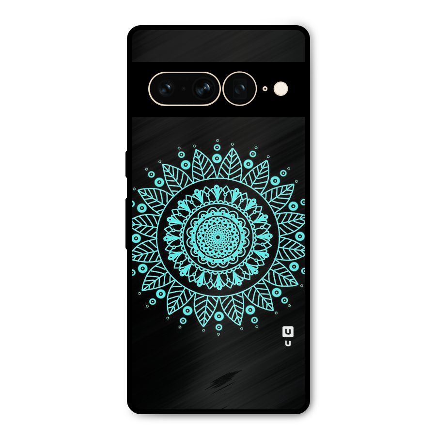 Circles Pattern Art Metal Back Case for Google Pixel 7 Pro