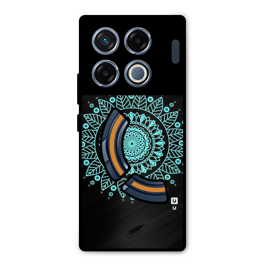Circles Pattern Art Metal Back Case for Infinix GT 20 Pro