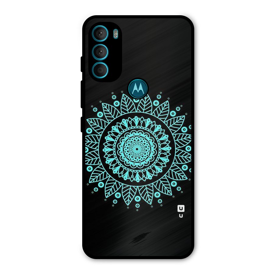 Circles Pattern Art Metal Back Case for Moto G71 5G
