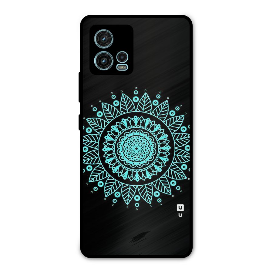 Circles Pattern Art Metal Back Case for Moto G72