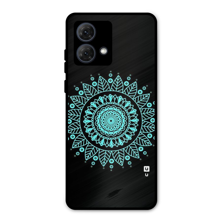 Circles Pattern Art Metal Back Case for Moto G84