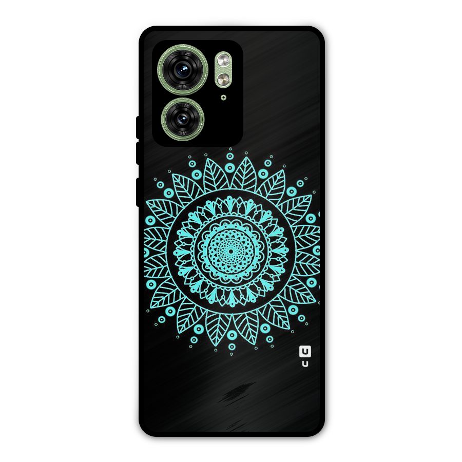 Circles Pattern Art Metal Back Case for Motorola Edge 40 5G