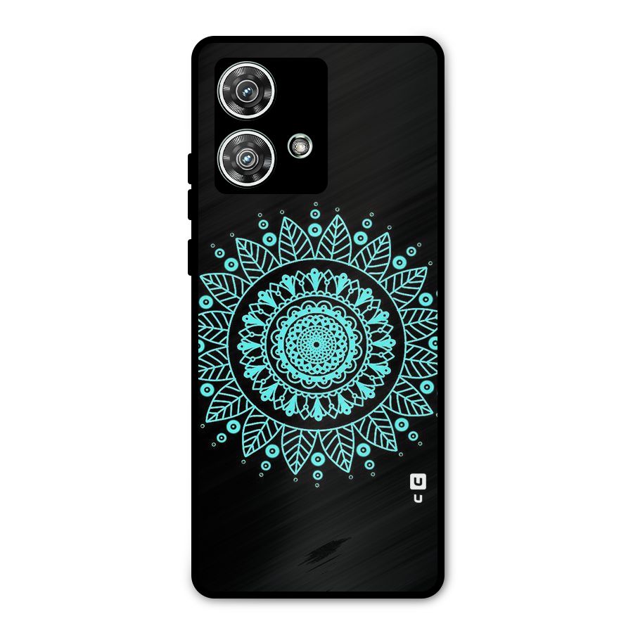 Circles Pattern Art Metal Back Case for Motorola Edge 40 Neo