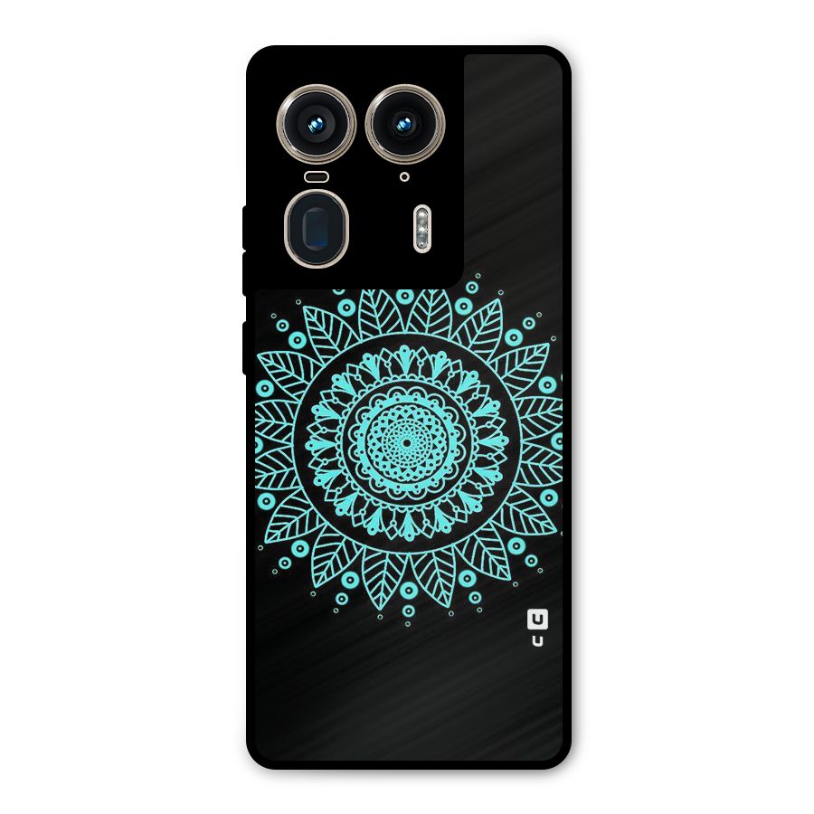 Circles Pattern Art Metal Back Case for Motorola Edge 50 Ultra