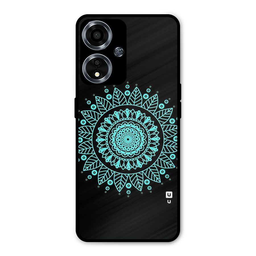 Circles Pattern Art Metal Back Case for Oppo A59